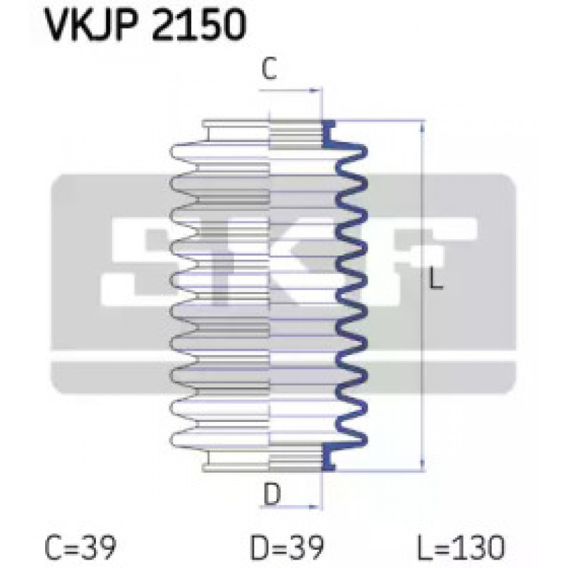 VKJP 2150 SKF - Пильовик привідного валу
